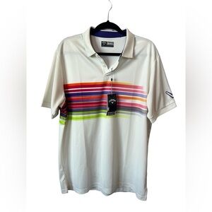 CALLAWAY-MENS GOLF/POLO SHORT SLEEVE COLLAR SHIRT OPTI-DRY OPTI-SHIELD